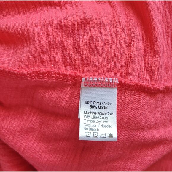 Lilla P Casual Flamé Modal Cross Front Dress Hibiscus size Large - Picture 5 of 5